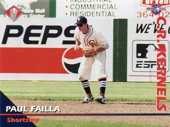 1995 Cedar Rapids Kernels #NNO Paul Failla Front