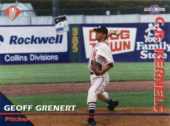 1995 Cedar Rapids Kernels #NNO Geoff Grenert Front