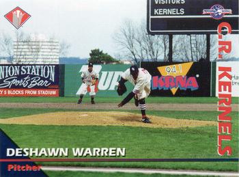 1995 Cedar Rapids Kernels #NNO DeShawn Warren Front