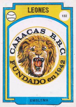 1972-73 Venezuelan Winter League Stickers #132 Emblema Front