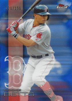 2016 Finest - Blue Refractor #35 Mookie Betts Front