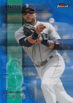 2016 Finest - Blue Refractor #43 Robinson Cano Front