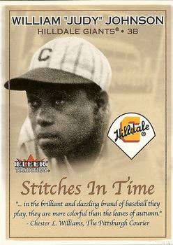 2001 Fleer Tradition - Stitches in Time #21 ST Judy Johnson Front