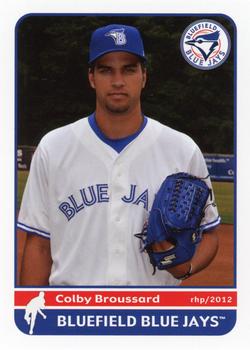 2012 Grandstand Bluefield Blue Jays #NNO Colby Broussard Front