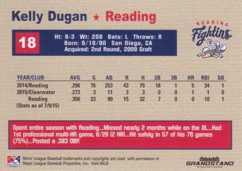 2015 Grandstand Reading Fightin Phils Update #NNO Kelly Dugan Back