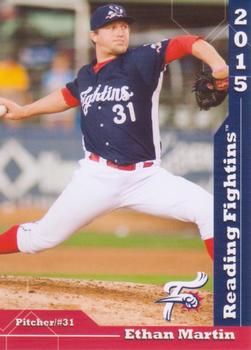 2015 Grandstand Reading Fightin Phils Update #NNO Ethan Martin Front