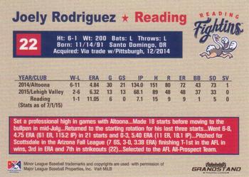 2015 Grandstand Reading Fightin Phils Update #NNO Joely Rodriguez Back