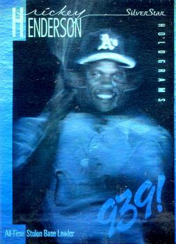 1991 SilverStar Holograms #NNO Rickey Henderson Front