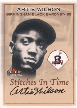 2001 Fleer Tradition - Stitches in Time Autographs #NNO Artie Wilson  Front