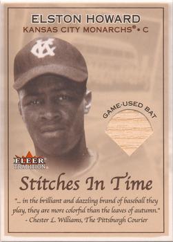 2001 Fleer Tradition - Stitches in Time Memorabilia #NNO Elston Howard Front