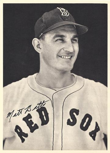 1949 Boston Red Sox Picture Pack #NNO Matt Batts Front