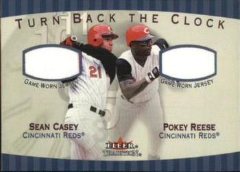 2001 Fleer Tradition - Turn Back the Clock #NNO Sean Casey / Pokey Reese  Front
