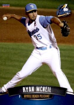 2016 Choice Myrtle Beach Pelicans #22 Ryan McNeil Front