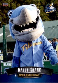 2016 Choice Myrtle Beach Pelicans #36 Rally Shark Front