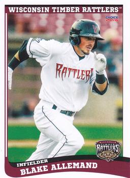 2016 Choice Wisconsin Timber Rattlers #01 Blake Allemand Front