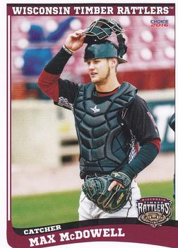 2016 Choice Wisconsin Timber Rattlers #18 Max McDowell Front