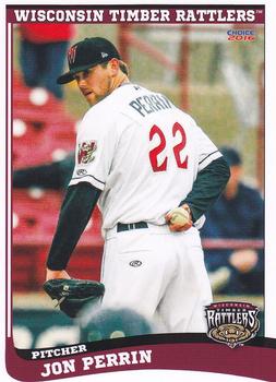 2016 Choice Wisconsin Timber Rattlers #22 Jon Perrin Front
