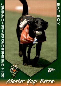 2011 MultiAd Greensboro Grasshoppers #34 Master Yogi Berra Front