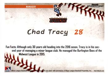 2016 Grandstand Inland Empire 66ers #NNO Chad Tracy Back