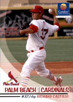2010 Grandstand Palm Beach Cardinals #NNO Richard Castillo Front