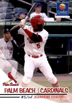 2010 Grandstand Palm Beach Cardinals #NNO Jermaine Curtis Front