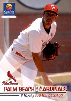 2010 Grandstand Palm Beach Cardinals #NNO Ramon Delgado Front