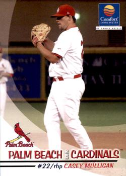 2010 Grandstand Palm Beach Cardinals #NNO Casey Mulligan Front
