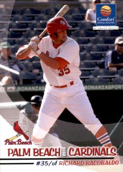 2010 Grandstand Palm Beach Cardinals #NNO Richard Racobaldo Front