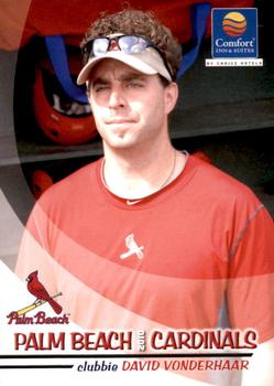 2010 Grandstand Palm Beach Cardinals #NNO David Vonderhaar Front