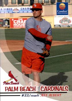 2010 Grandstand Palm Beach Cardinals #NNO Jeff Albert Front