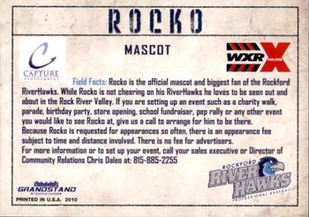 2010 Grandstand Rockford RiverHawks #NNO24 Rocko Back