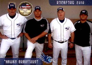 2010 Grandstand Rockford RiverHawks #NNO25 J.D. Arndt / Sam Knaack / Spiro Lempesis / Ralph Riske Front