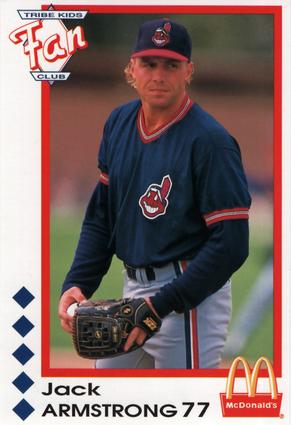 1992 McDonald's Cleveland Indians Tribe Kids Fan Club #NNO Jack Armstrong Front