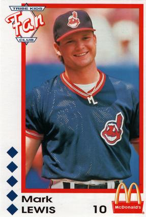 1992 McDonald's Cleveland Indians Tribe Kids Fan Club #NNO Mark Lewis Front
