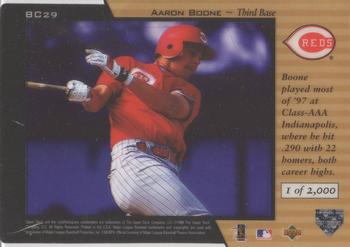 1998 Upper Deck - Blue Chip Prospects #BC29 Aaron Boone Back