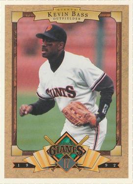 1992 PG&E San Francisco Giants #NNO Kevin Bass Front