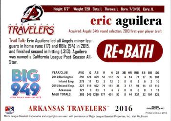 2016 Grandstand Arkansas Travelers #NNO Eric Aguilera Back