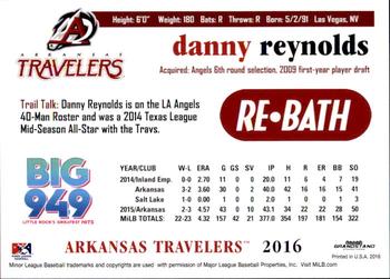 2016 Grandstand Arkansas Travelers #NNO Danny Reynolds Back