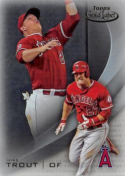 2016 Topps Gold Label #1 Mike Trout Front