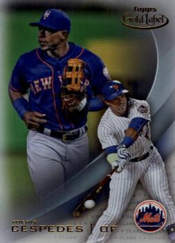 2016 Topps Gold Label #29 Yoenis Cespedes Front