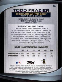 2016 Topps Gold Label #96 Todd Frazier Back