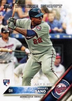 2016 Topps Update #US171 Miguel Sano Front