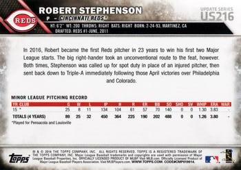 2016 Topps Update #US216 Robert Stephenson Back