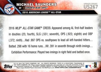 2016 Topps Update #US267 Michael Saunders Back