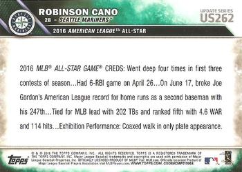 2016 Topps Update #US262 Robinson Cano Back
