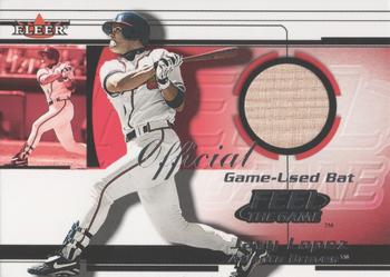 2001 Fleer Triple Crown - Feel the Game #NNO Javy Lopez Front