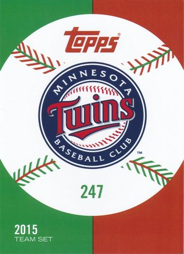 2015 Topps MLB Collection '52 Tribute 5x7 #247 Trevor Plouffe Back