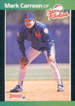 1989 Donruss The Rookies #18 Mark Carreon Front