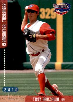2010 Grandstand Clearwater Threshers #NNO Troy Hanzawa Front