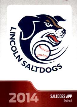 2014 Lincoln Saltdogs #NNO Cover Card / Checklist Front